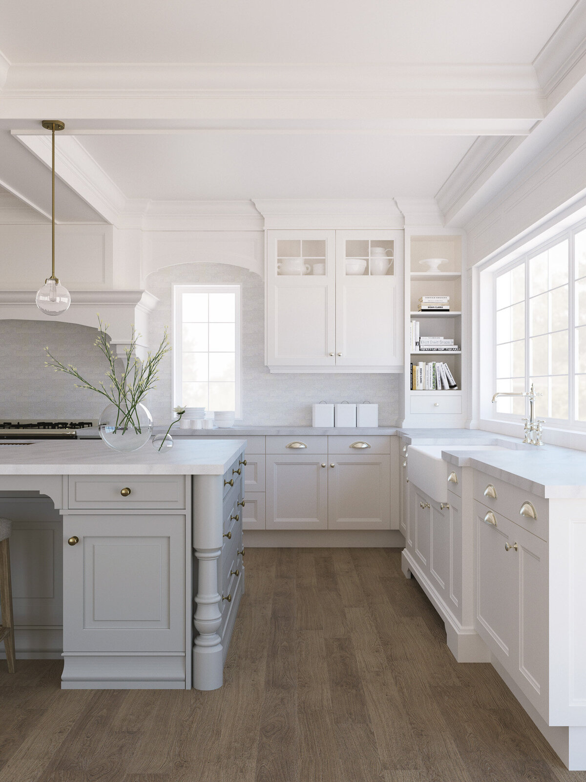 Photorealistic Rendering of a Kitchen