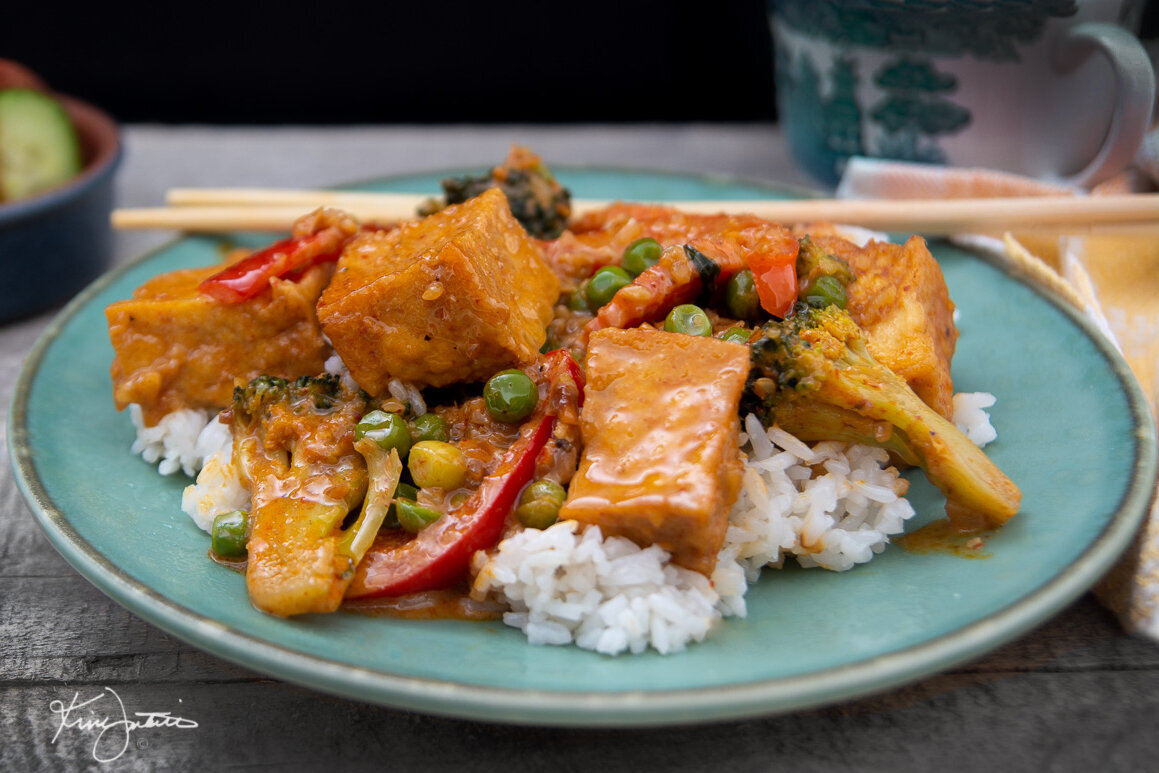 Panang curry tofu
