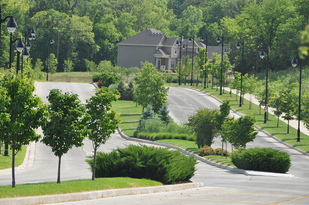Commercial landscape company project in Kansas City