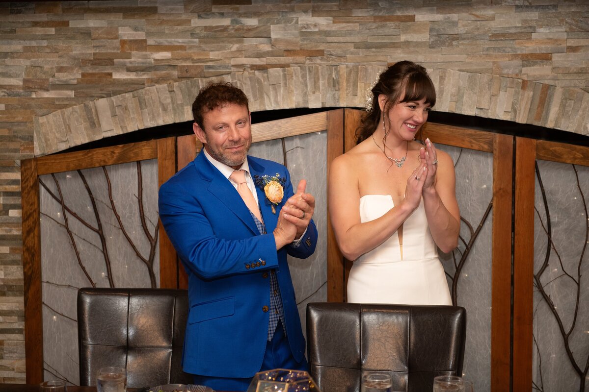 Elegant wedding floral centerpieces on tables