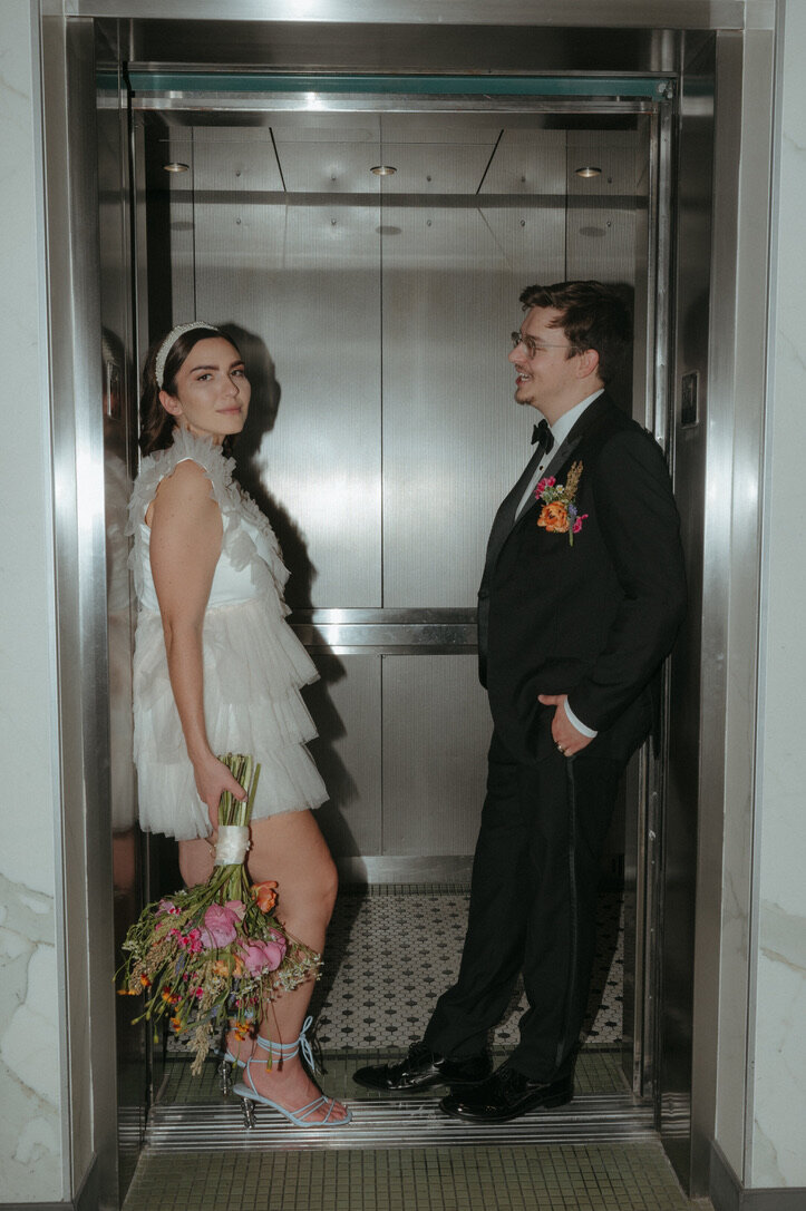 elevator elopement photos