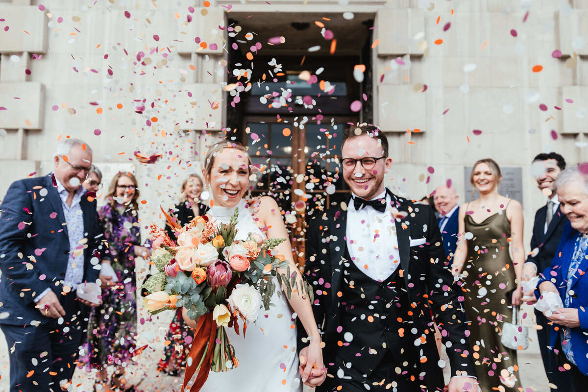 Leeds civic Hall confetti shot