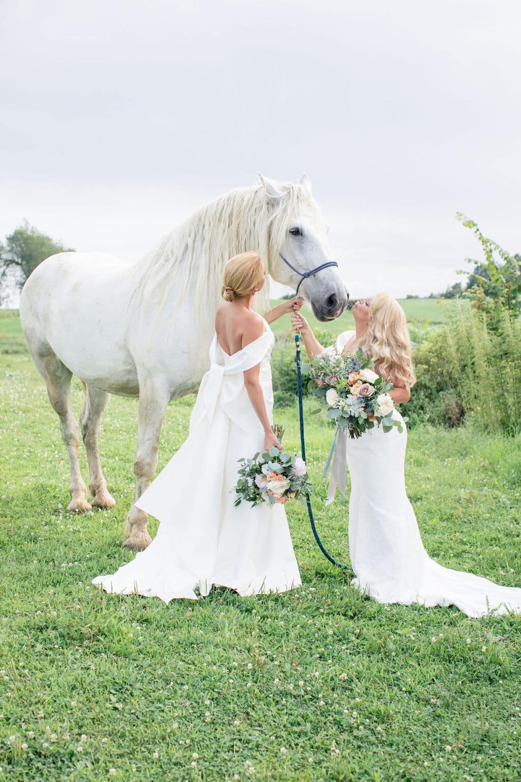 Charleston-couple-wedding-portraits-with-horses