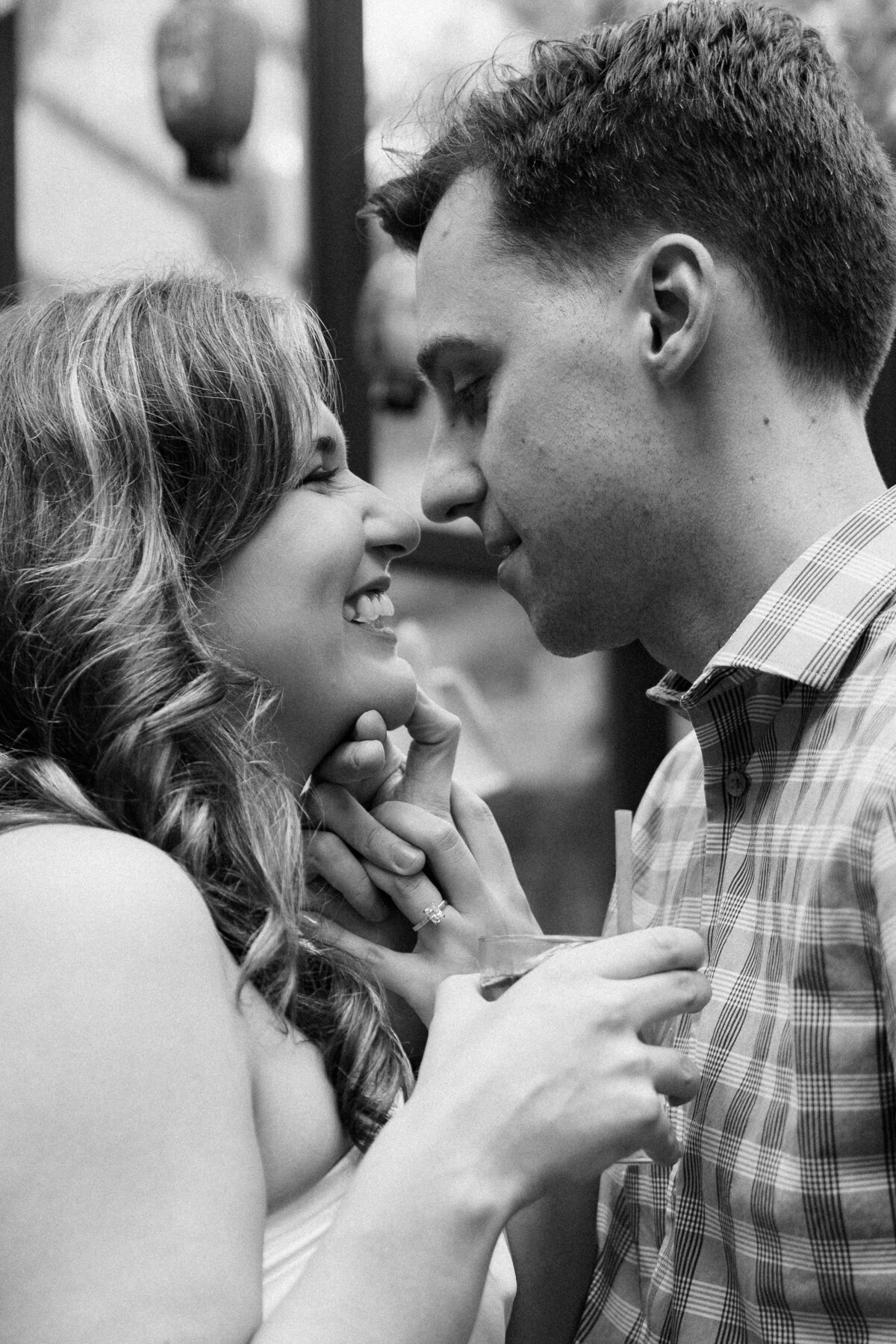 happy couple sharing special moment