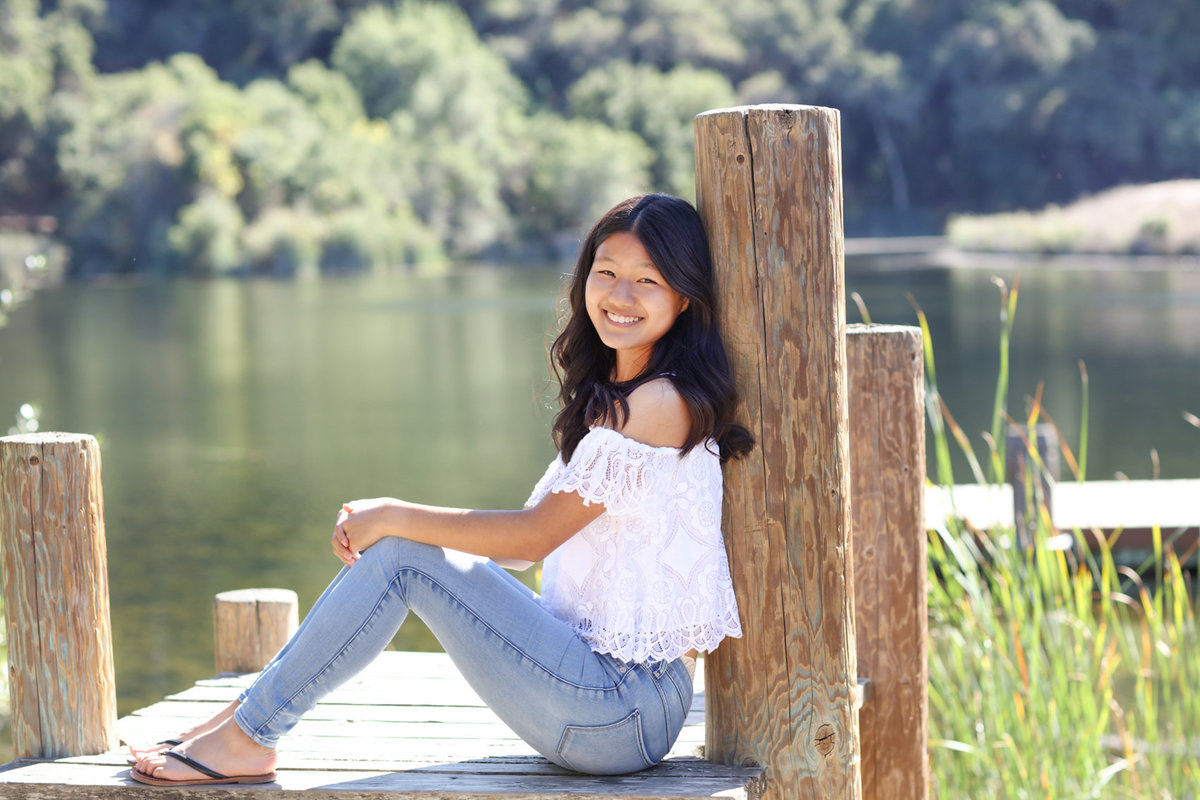 lake portraits senior images photoshoot