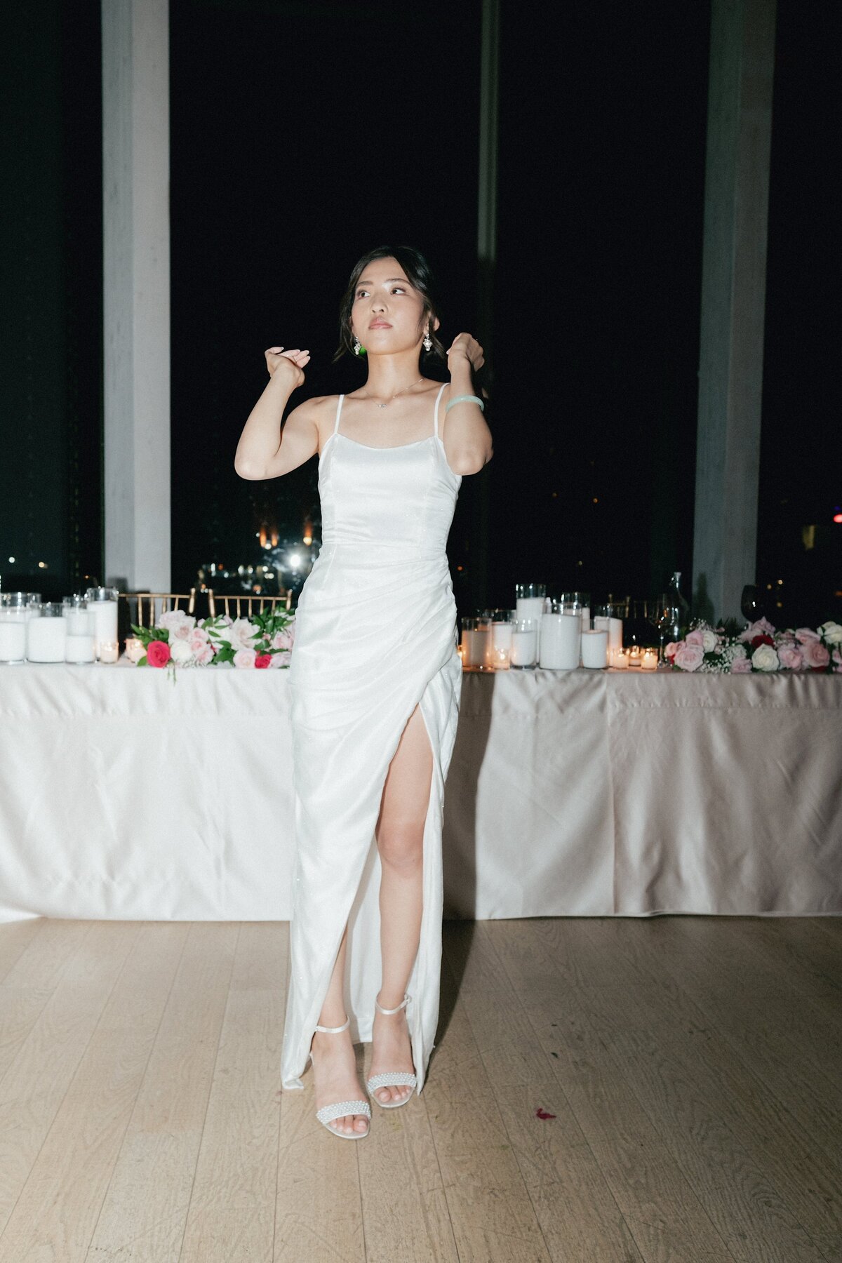 paparazzi moment with bride late at night