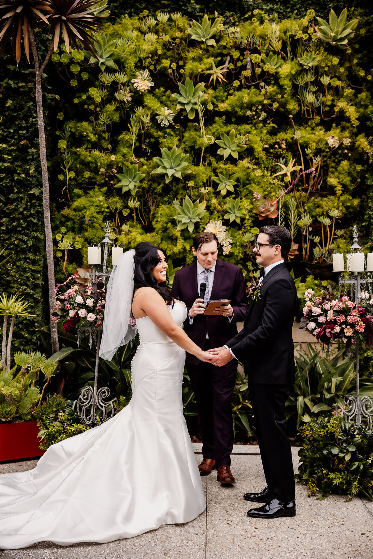 Archer Inspired Photography - Christina and Jake Wedding - Smog Shoppe Los Angeles - Ceremony-74