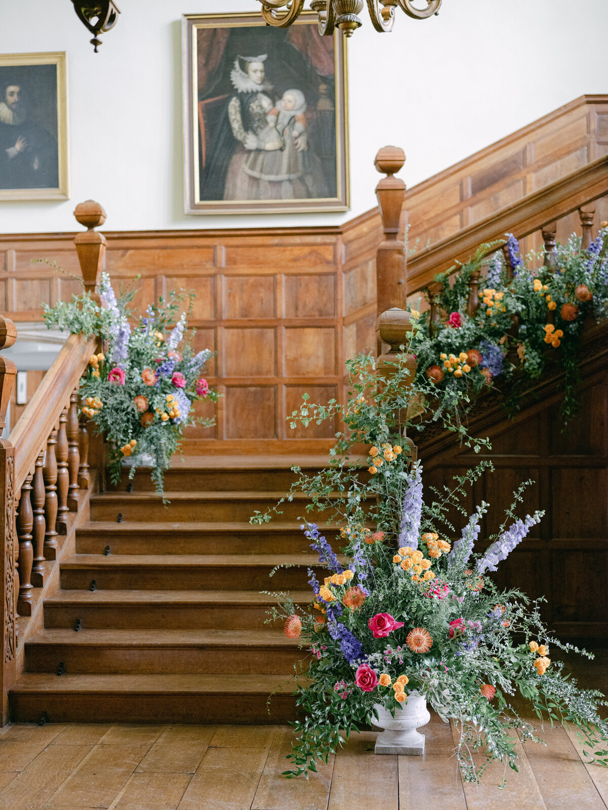 Floral Staircase Installation