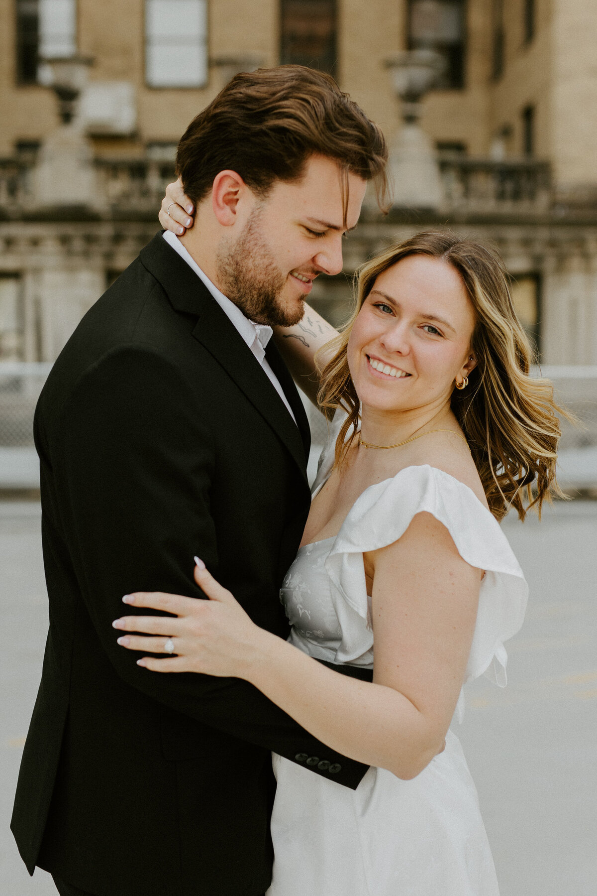 Downtown Pittsburgh engagement session