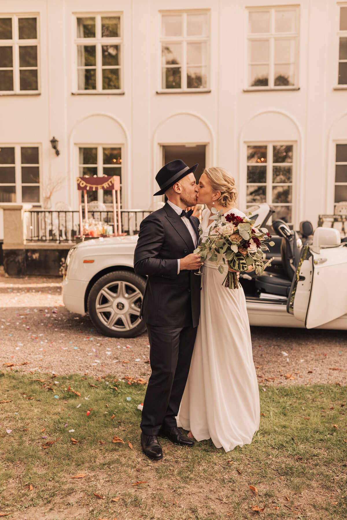Bröllopsfotografering bröllopsmingel