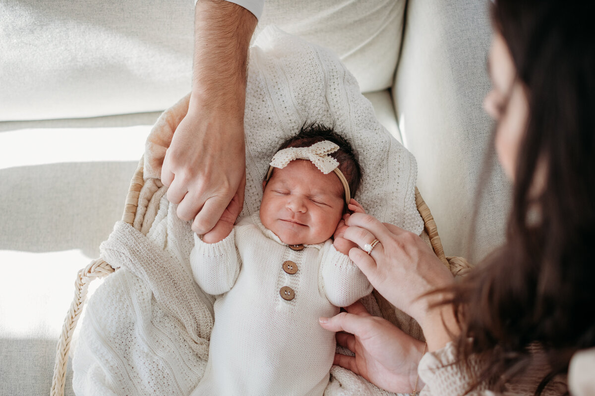 Newborn photography at home in Palatine, IL