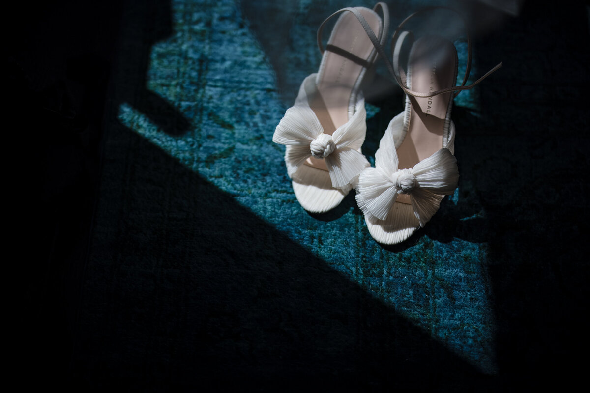 Wedding shoe details at a Beekman Hotel wedding