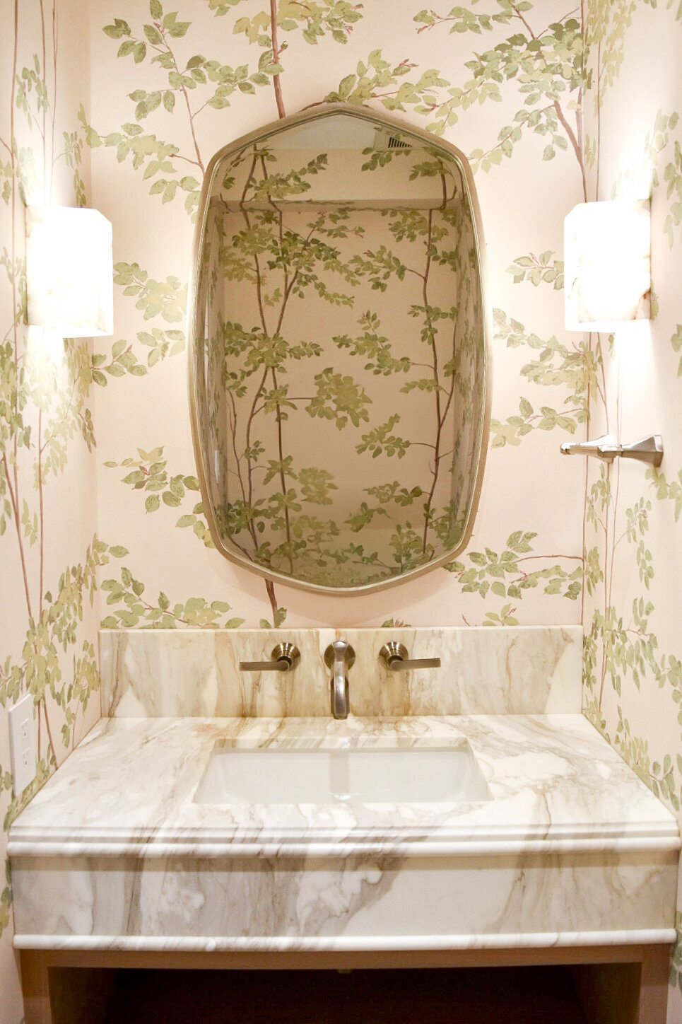 powder room vanity in ranger crescent renovation