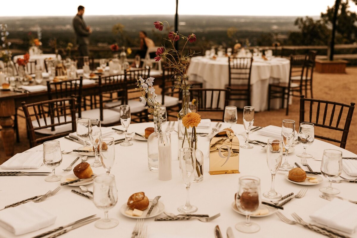 reception tables