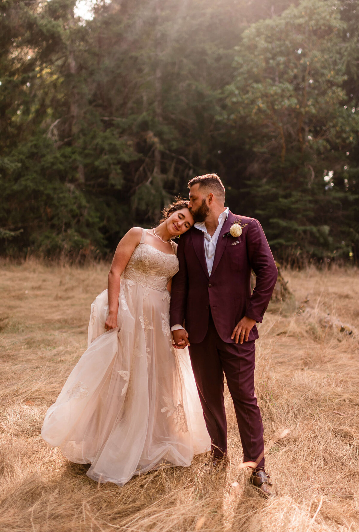 Couple at Nature Bridge Wedding 