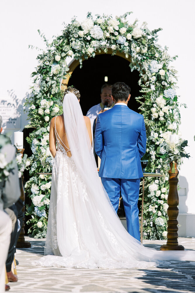 Villa wedding in Rhodes Greece with chandelier installations  (33)