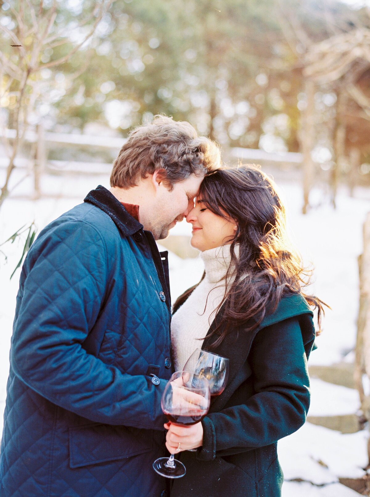 Jamie & Will Blowing Rock NC Winter Engagement Session_0745
