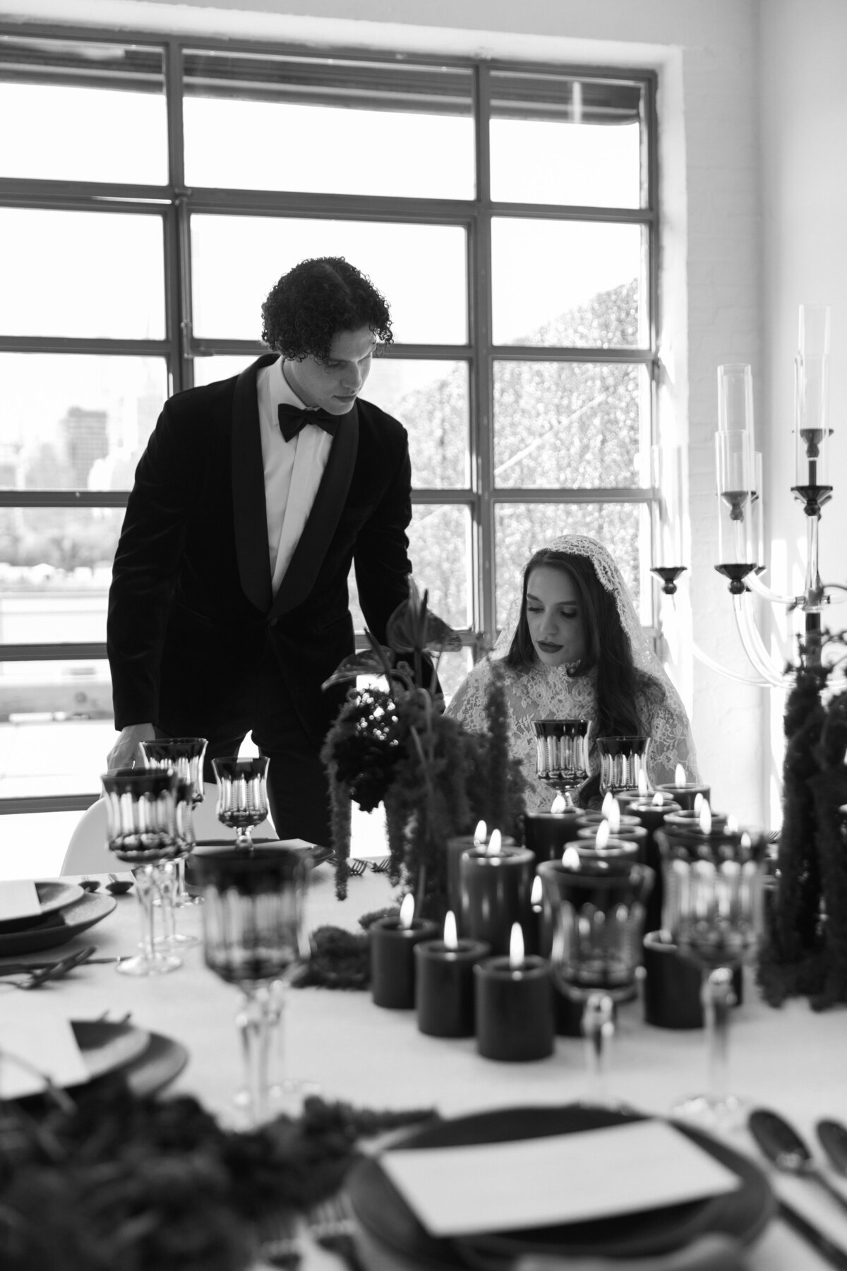 meredith-michel-editorial-wedding-bw-groom-standing-beside-bride