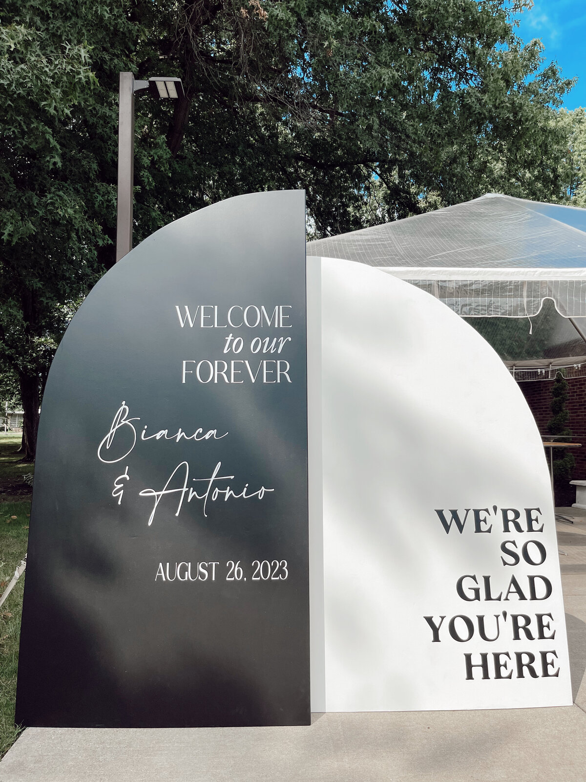 Welcome board