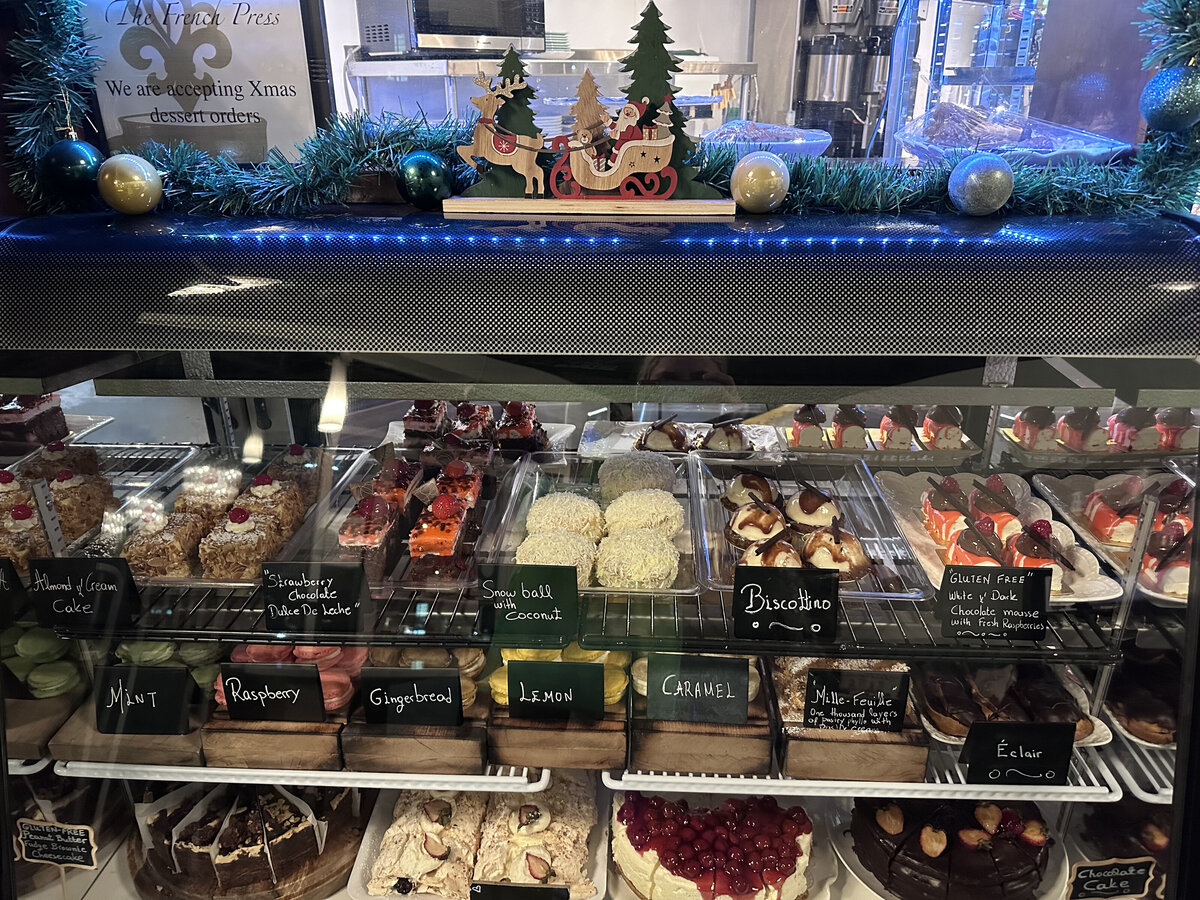 Fresh-baked cakes and desserts made to order.