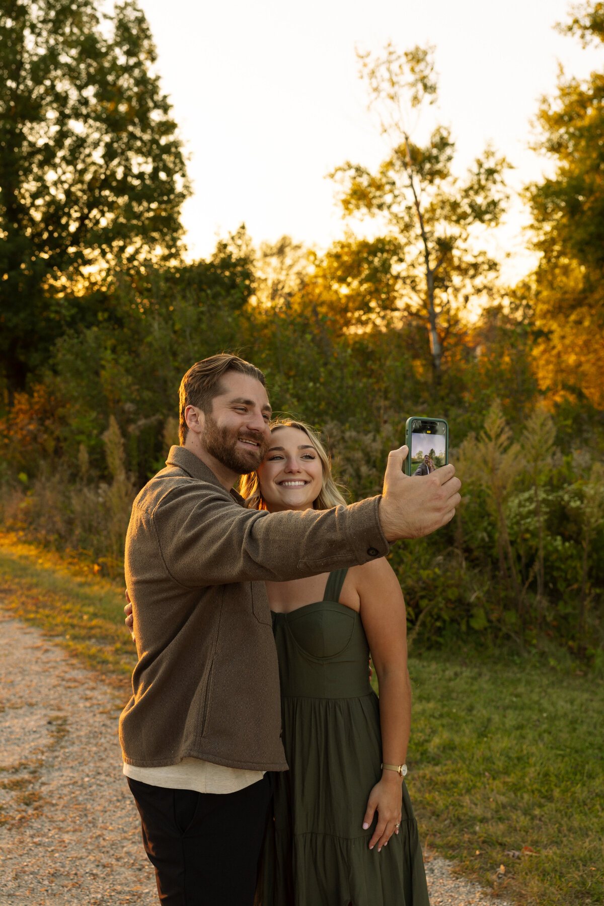 Wisconsin State Park Engagement Photographer Pike Lake South Kettle Moraine Unit Creative Couples Session-288