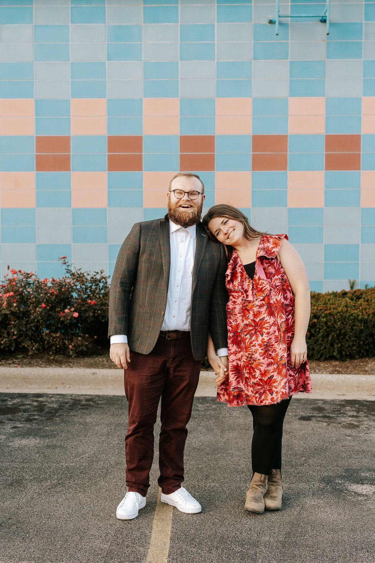 creative fun chicago flash engagement photos at Portillos Hotdogs-7-ed-lucy