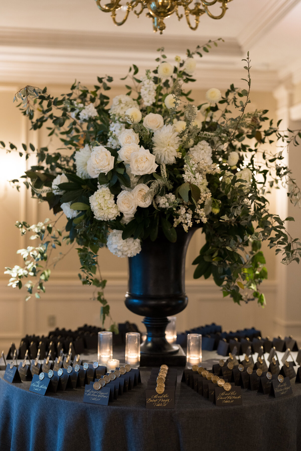 luxury-wedding-escort-cards-at-woodway-country-club