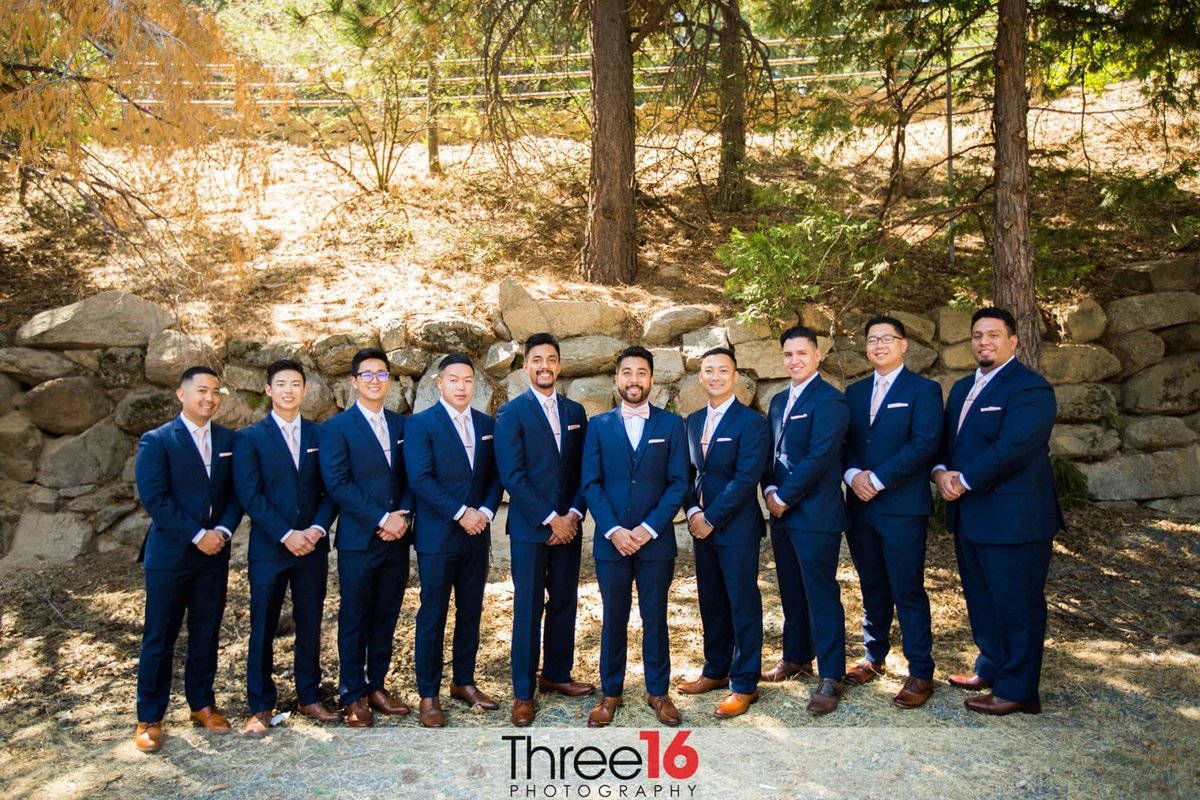 Groom and his Groomsmen ready to get married