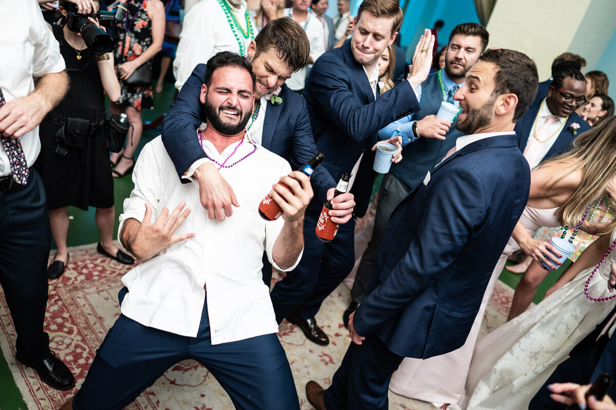 Guests having fun at Latrobe's wedding reception