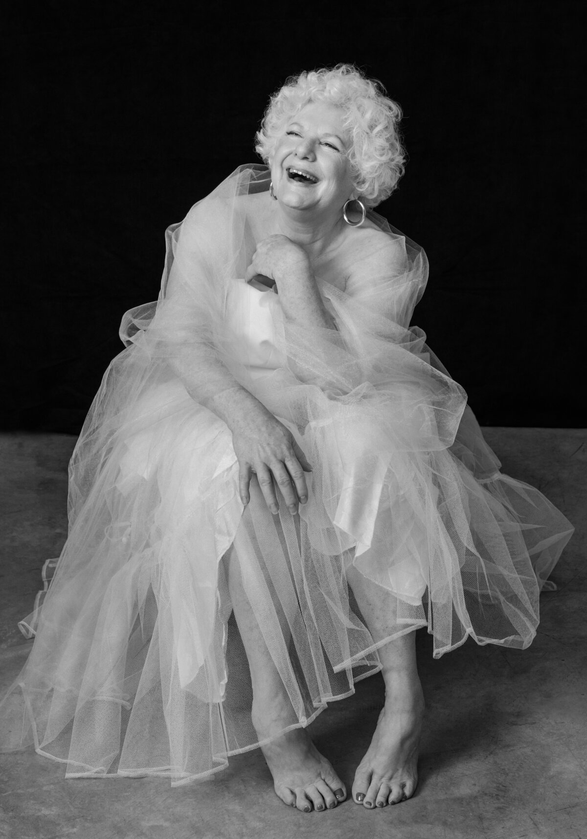 silver-haired-woman-in-tulle