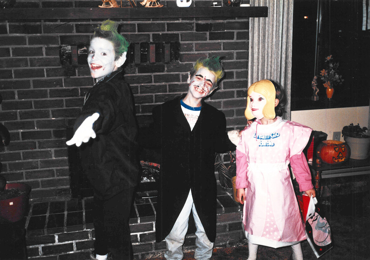 Brent Ray Fraser Moms Halloween Costume Makeup 1986