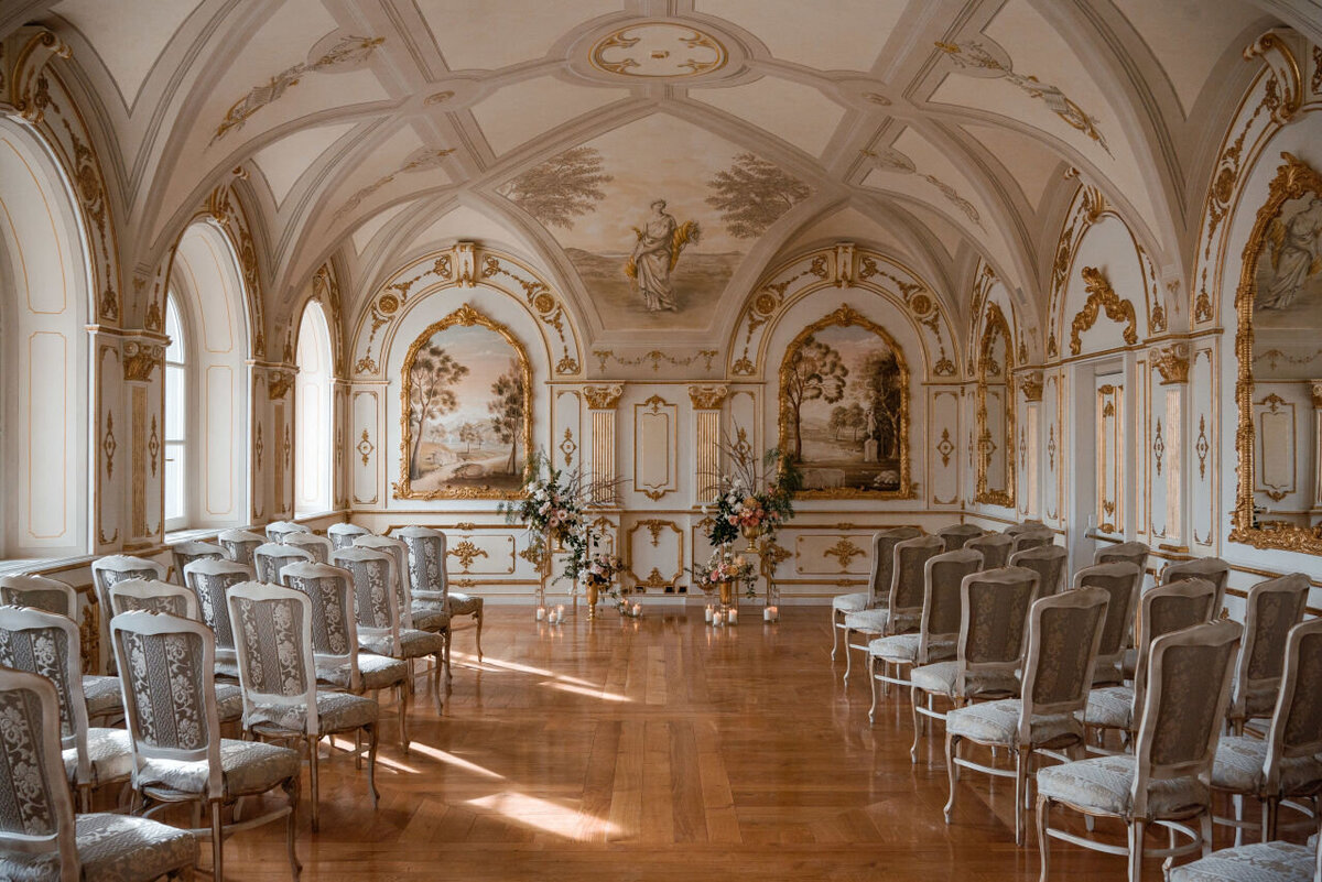 ornate wedding venue in Italy