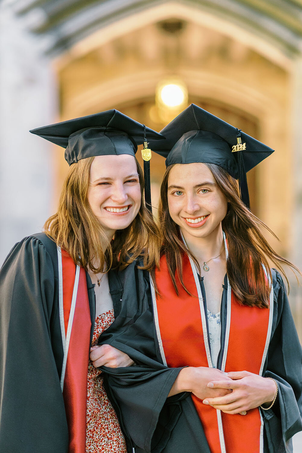 Best Friends graduation photoshoot at the University of Chicago