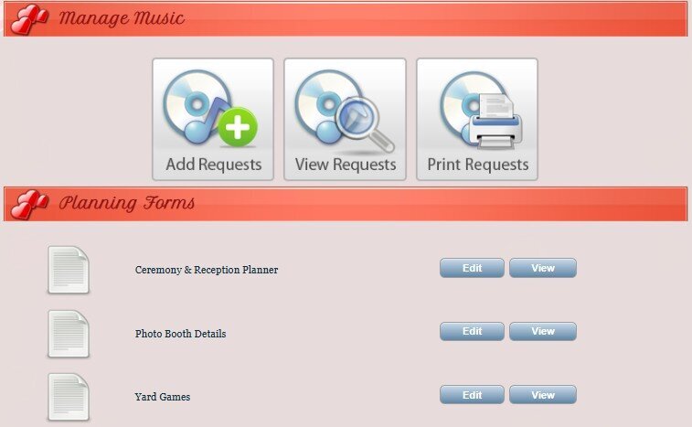 Planning Forms
