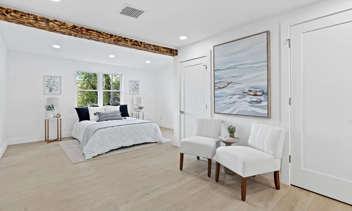 Kelly DeTommaso Elegant Transitions Vacant Home Staging Colmar PA Primary Bedroom 2nd Floor 1