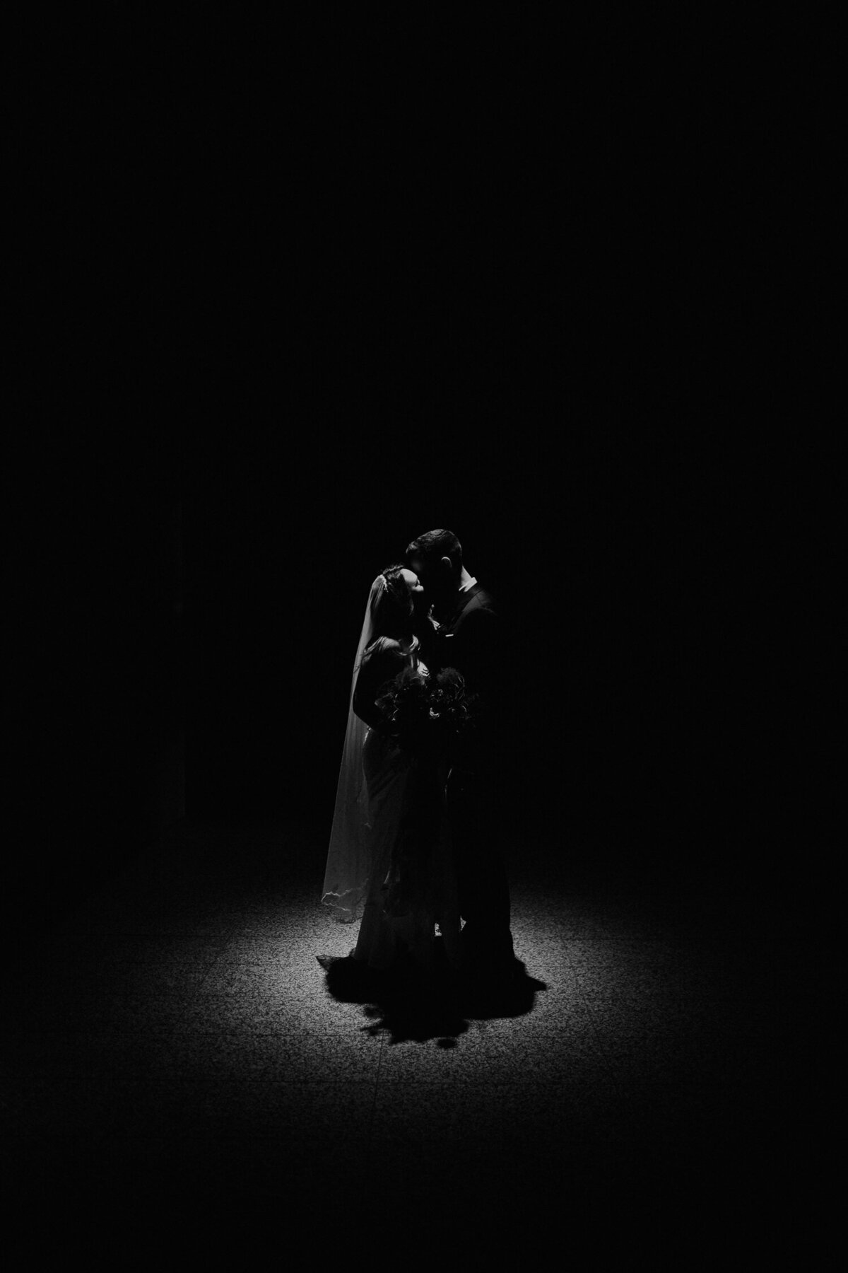 bride and groom at Eighteen in Birmingham on their wedding day. 