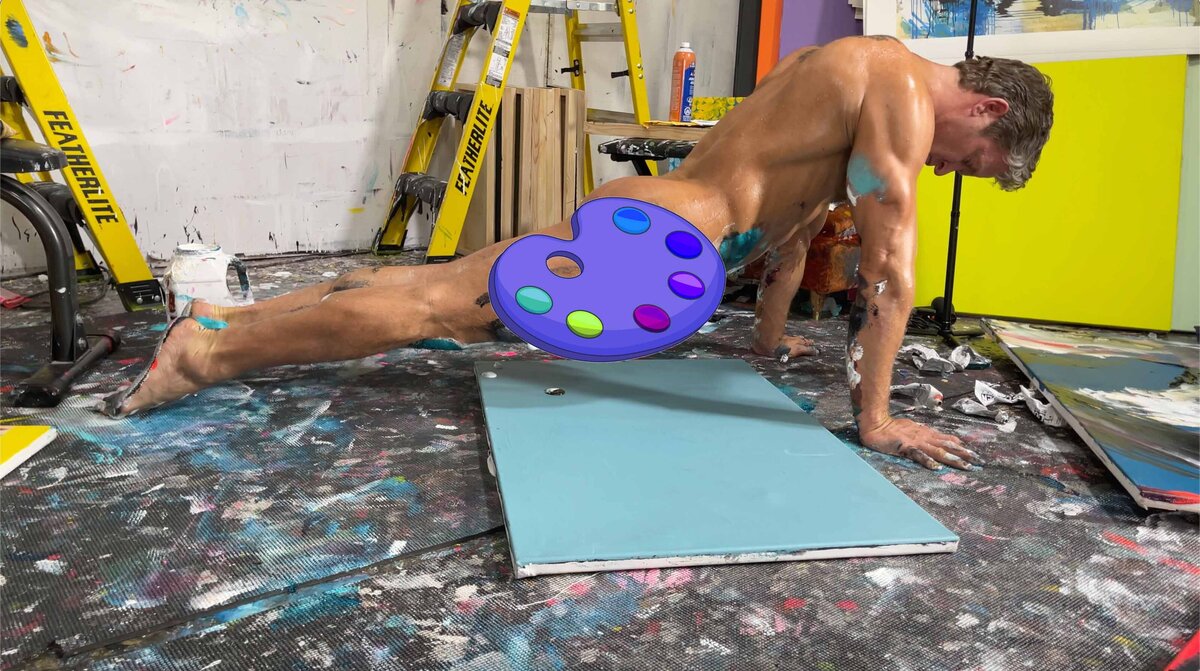 Brent Ray Fraser Abstract Penis Painting 2021 - 08