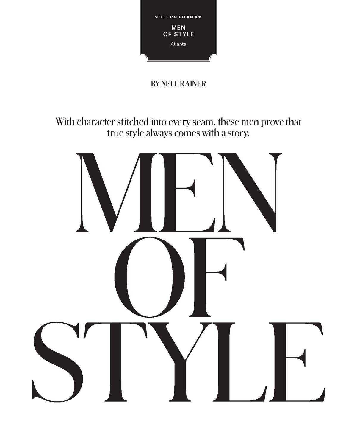 The Atlantan - Men of Style October 2025 Feature