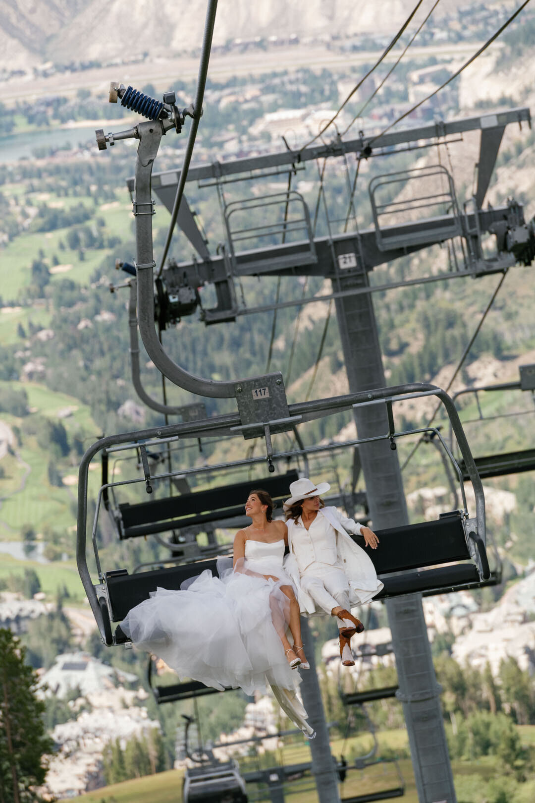 3a Two Brides Beaver Creek Colorado Mountain Wedding by GoBella.com @gobella 14
