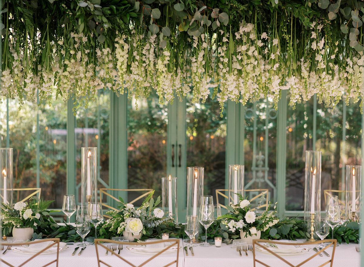 luxury garden wedding reception design