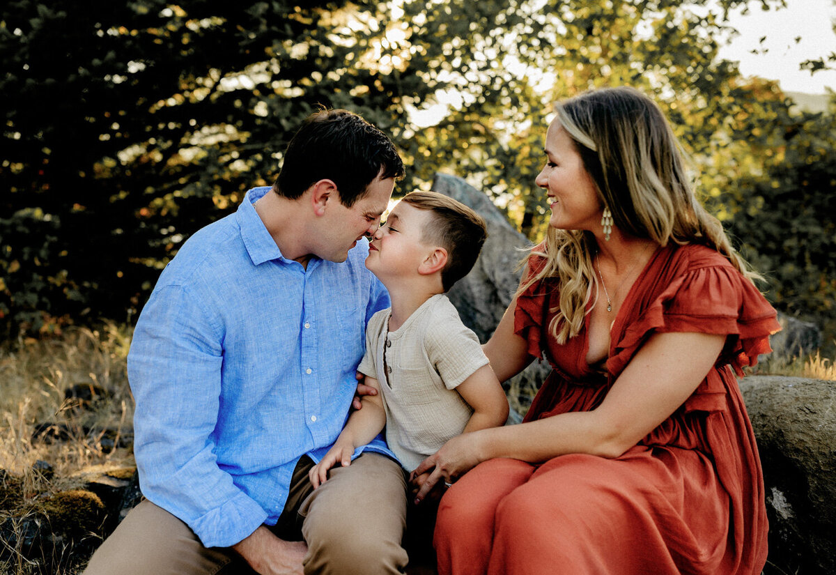 family during session with portland family photographer