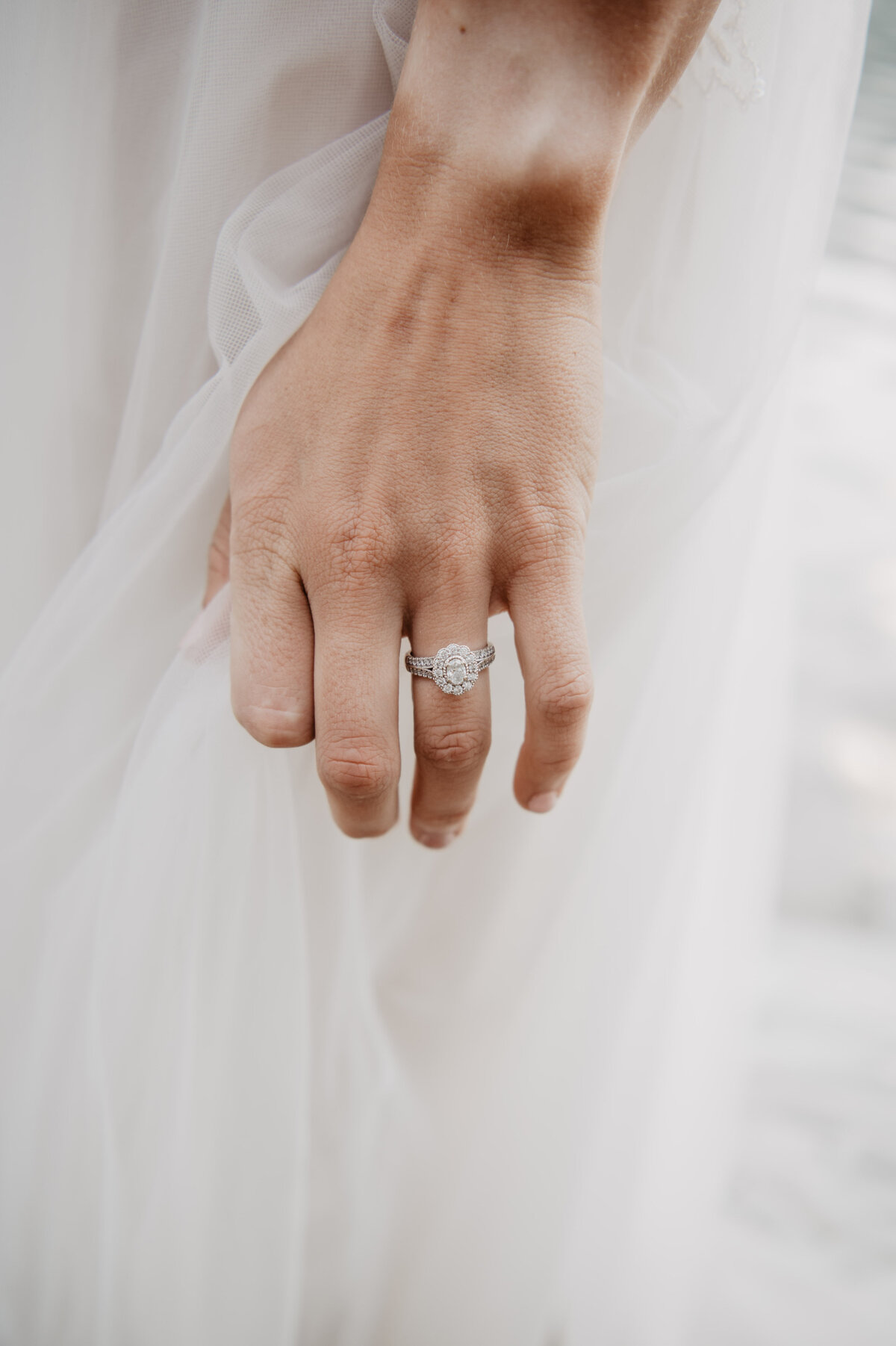 Jackson Hole Photographers capture bride wearing engagement ring