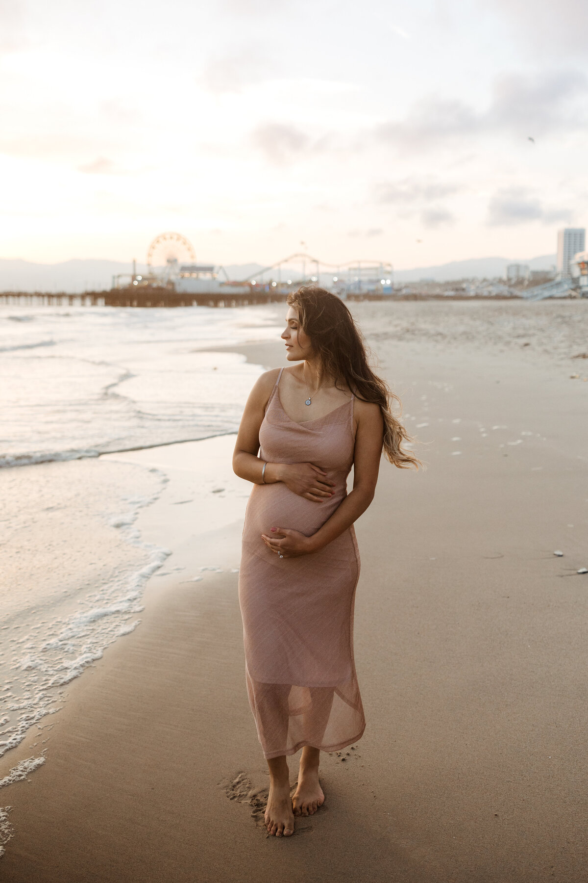 Santa Monica Beach Maternity Photography 81