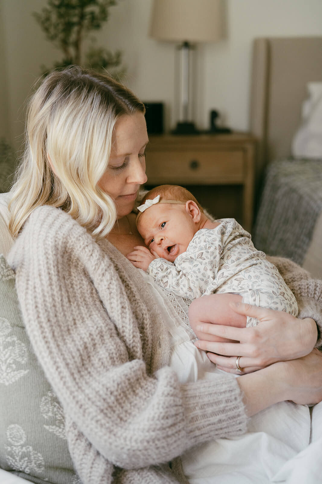 In home newborn family photos by San Luis Obispo Family Photographer Photography by Samantha Anne