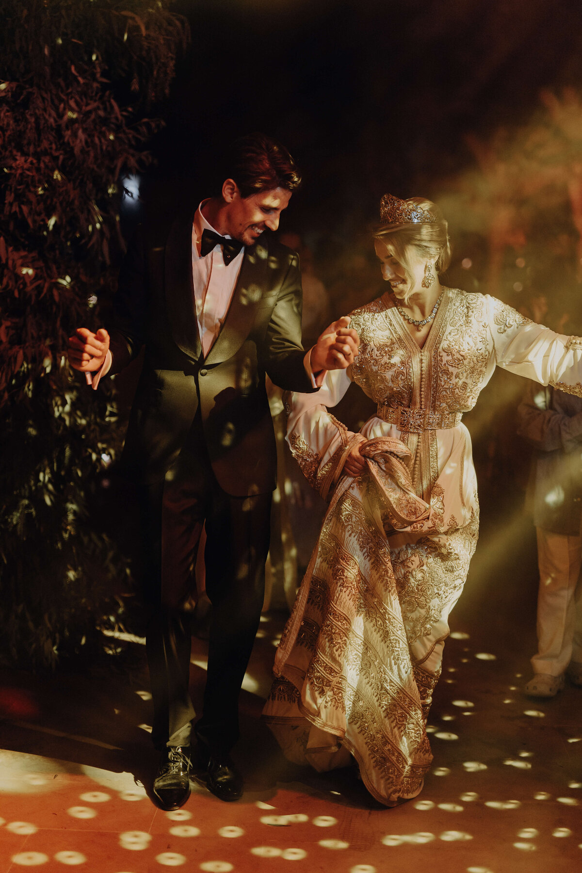 Wedding couple dancing