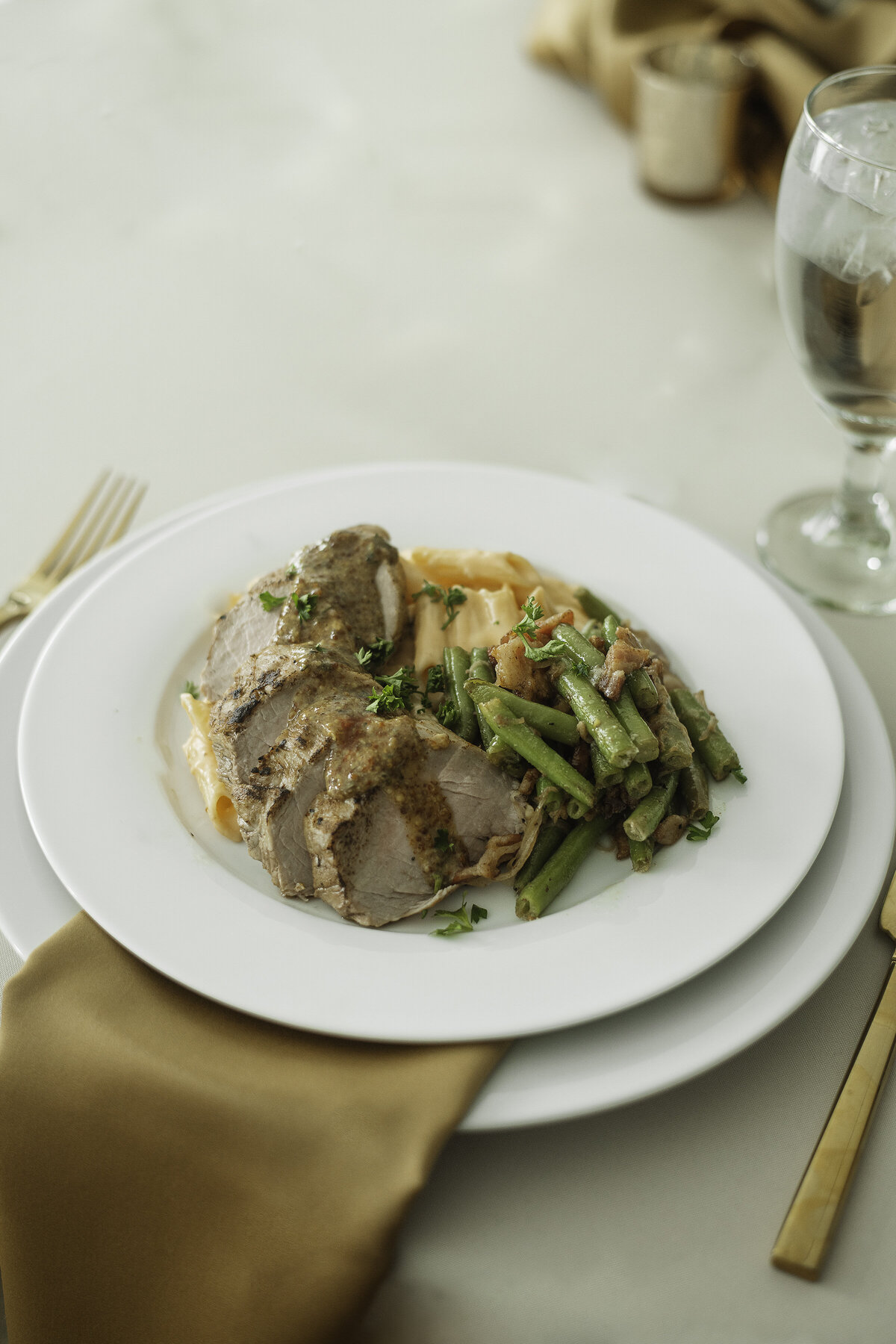 Plated meal made by Mason Dixon catering