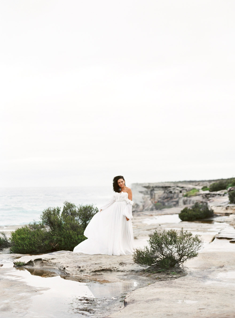 Fine Art Film Bowral Southern Highlands Wedding - Bride Editorial in Kurnell Sydney with Sheri McMahon -00040