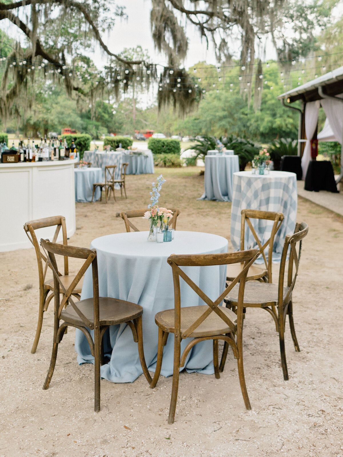 Coastal Blue & White Wedding Flowers at The Coastal Discovery Museum Hilton Head Island, Hilton Head Island, SC | Wedding and Event Florist | Amy Arrington Photography | Coastal Floral & Events