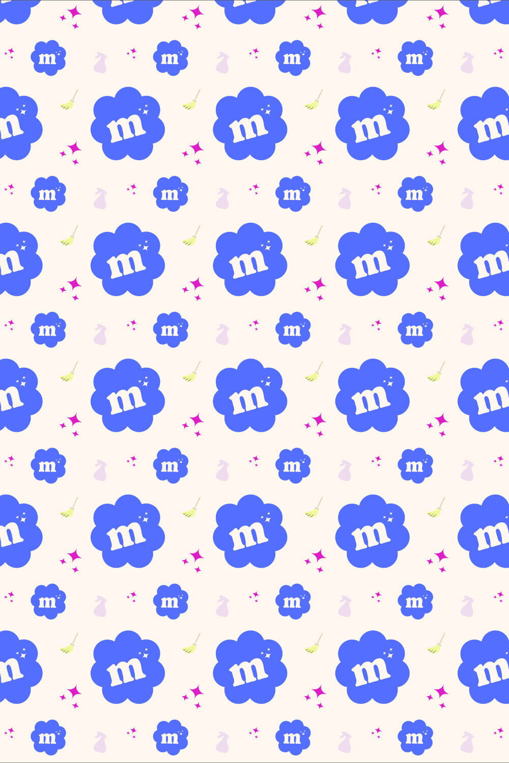 Brand pattern for Meticulous Touch Home Services, designed by Mighty Bean Co.