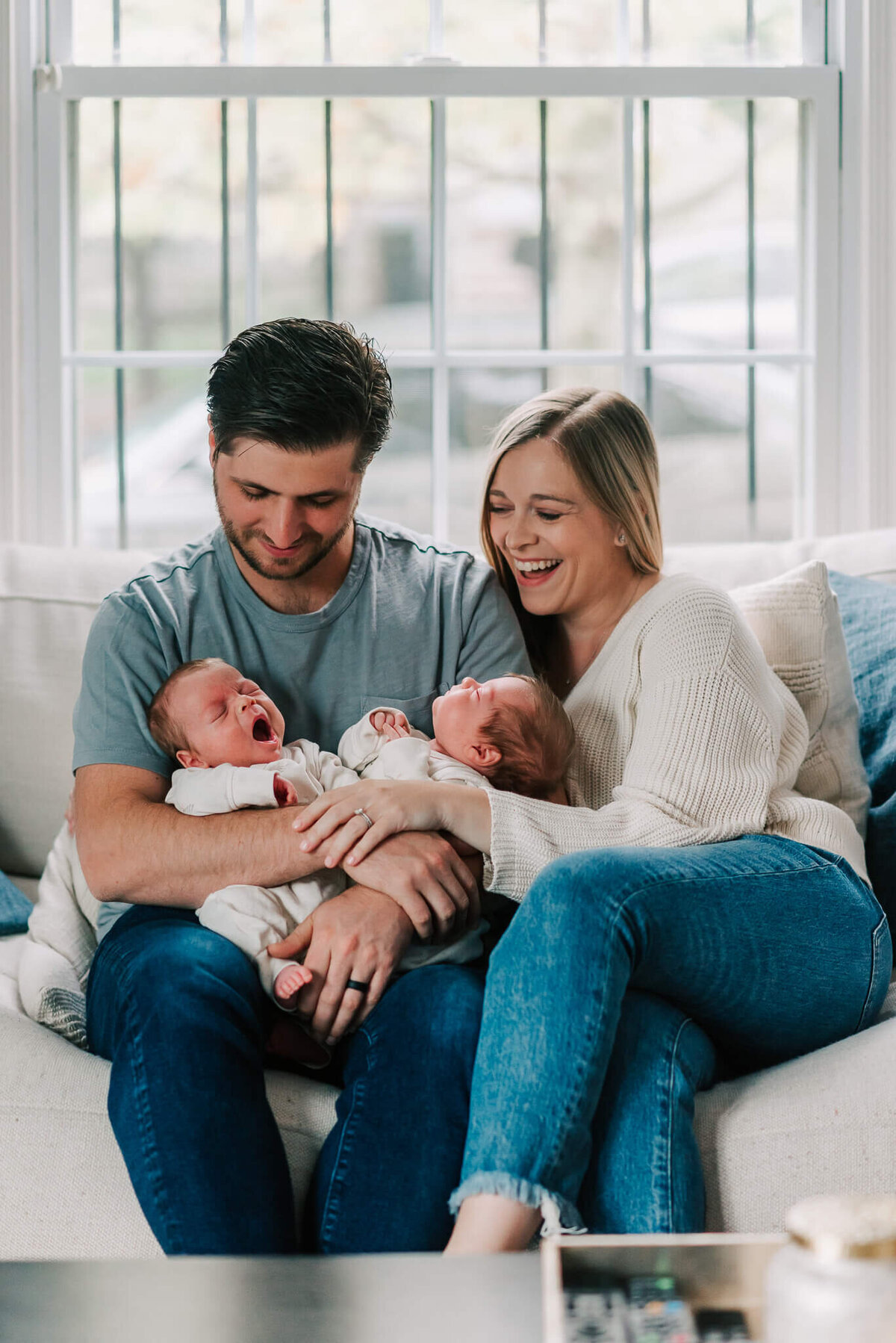 newborn photos in a Washington DC home